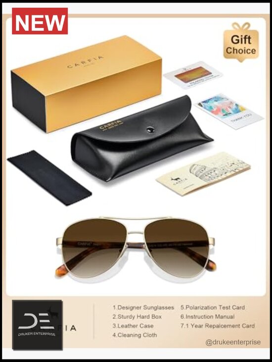 Polarized Sunglasses – Acetate Arms, UV400, Lightweight, Flattering Fit main image 4